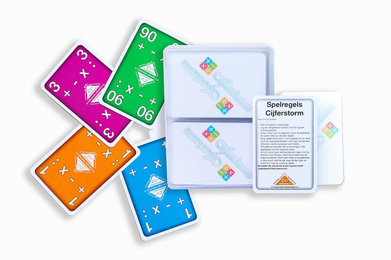 Cijferstorm, het rekenkaartspel met extra speelvariaties